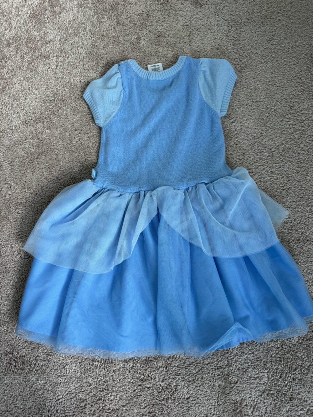 Disney Light Blue Sparkle Tulle Princess Dress - Picture 3 of 3